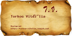 Torkos Vitália névjegykártya